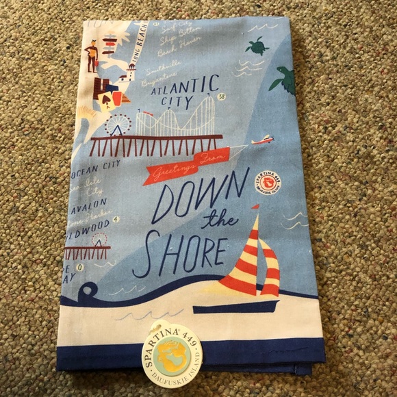 🆕 Spartina 449 Down The Shore Kitchen Towel - Picture 3 of 7